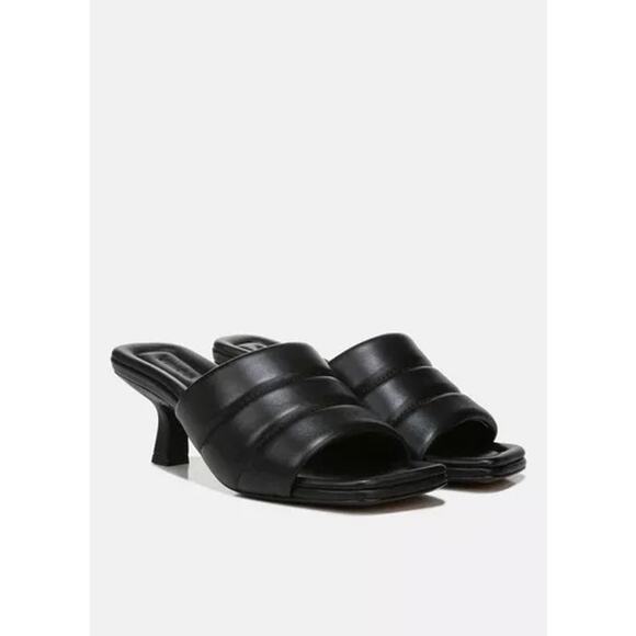 Vince black kitten heel Ceil Mule size 37/ US 7 - Picture 1 of 11